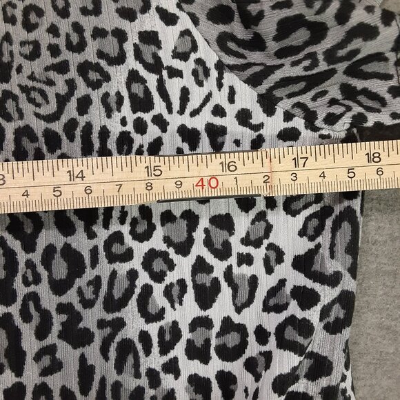 Honeyme Womans Pullover Dress Size SMALL, Short Sleeve, Leopard Print Scoop Neck - Picture 5 of 6